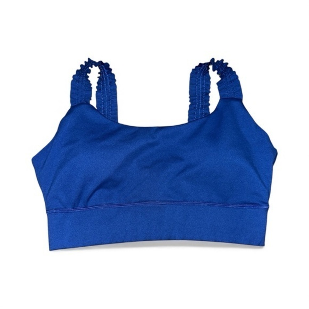 Sincerely Jules Activewear in Royal Blue Women’s Size Large with Ruffled Straps